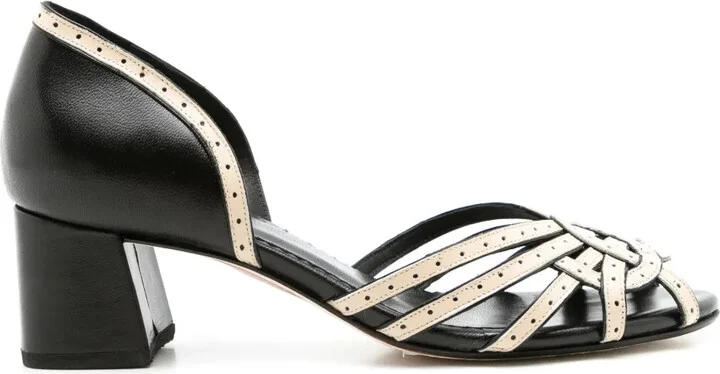 Cordelia 50mm peep-toe pumps