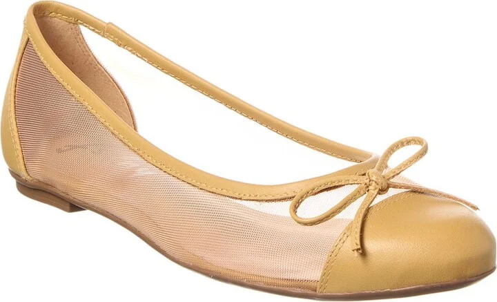 Cordelia Shimmer Mesh & Leather Flat
