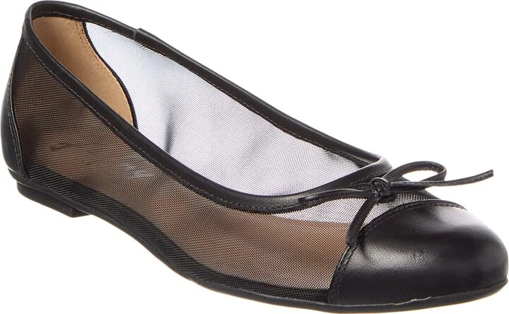 Cordelia Shimmer Mesh & Leather Flat