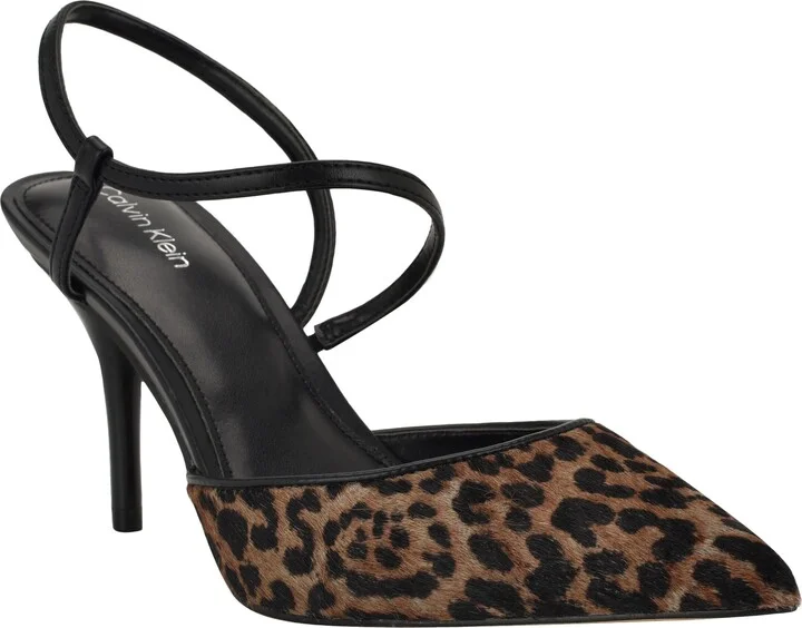 Corderaly Genuine Calf Hair Pointed Toe Pump