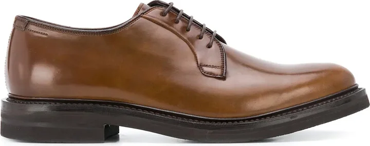 Cordovan derby shoes