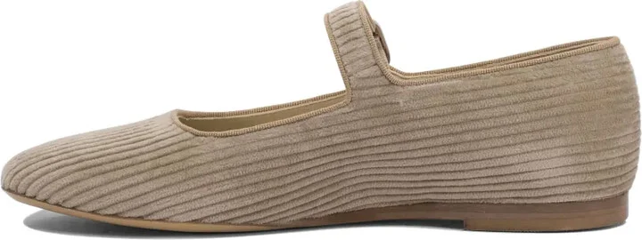 Corduroy Buckle Ballet Flats - Image 3