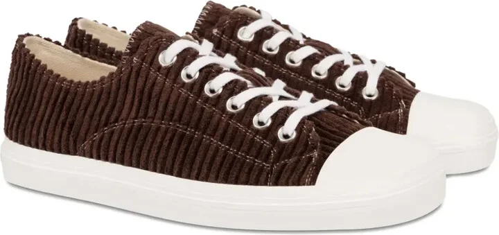 Corduroy Lace-Up Sneakers - Image 2