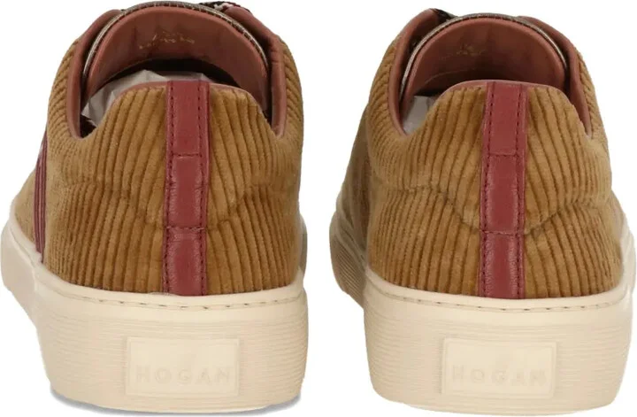 Corduroy Logo-Detail Sneakers - Image 3