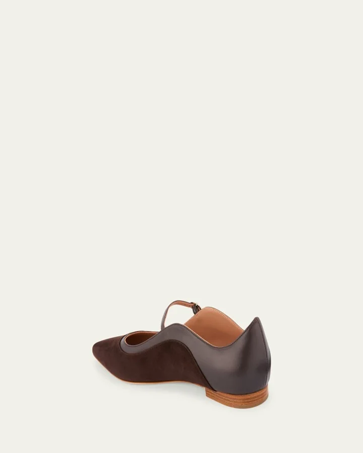 Corina Monoblock Pointed-Toe Ballerina Flats - Image 3