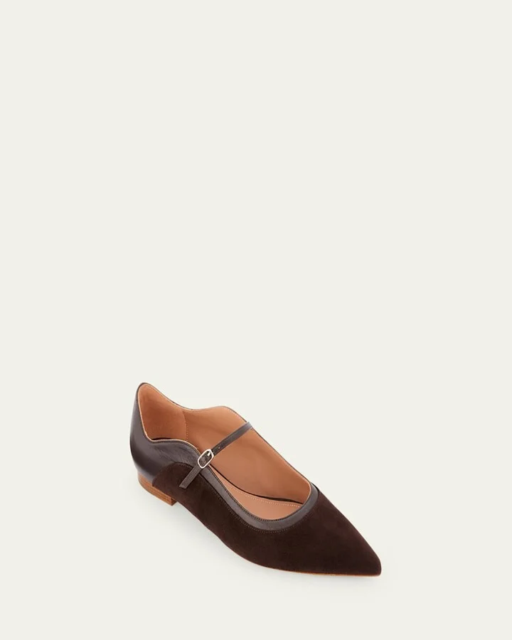 Corina Monoblock Pointed-Toe Ballerina Flats - Image 7