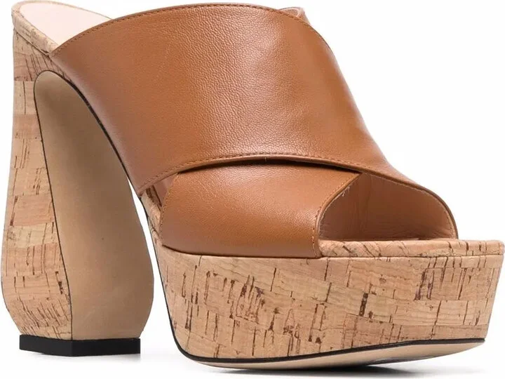 Cork Platform Open-Toe Sandals - Image 2