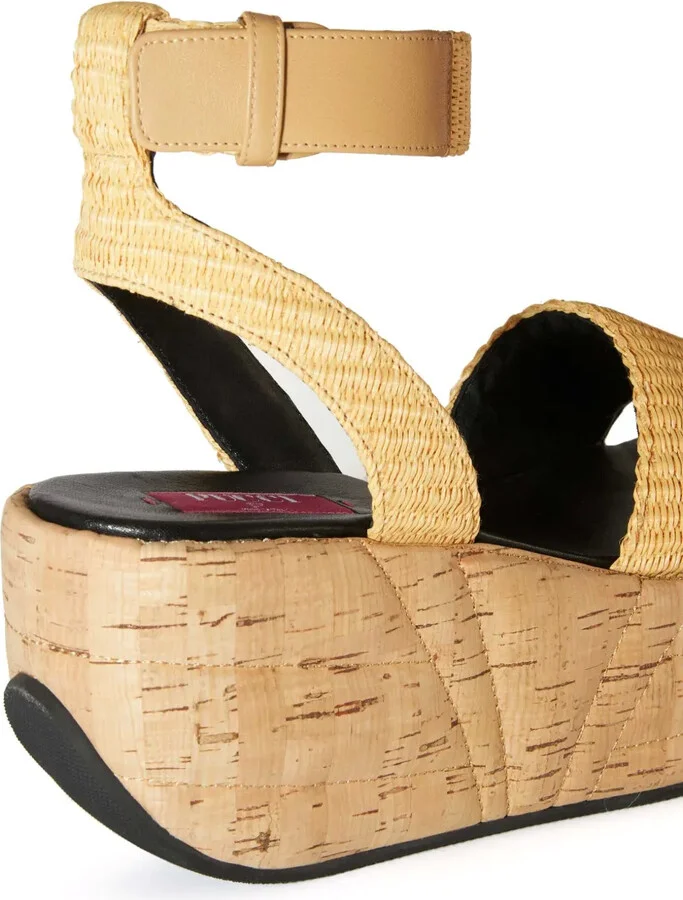 Cork Platform Sole Sandals - Image 5