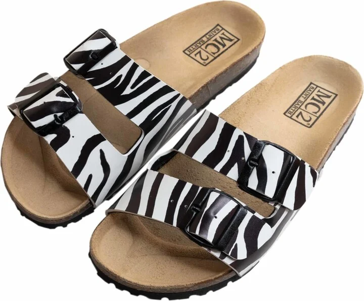 Cork Sandals Zebra Print - Image 2