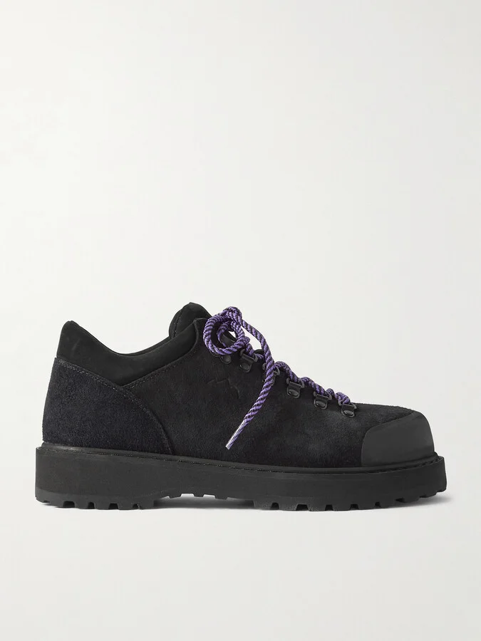 Cornaro Rubber-Trimmed Suede Sneakers