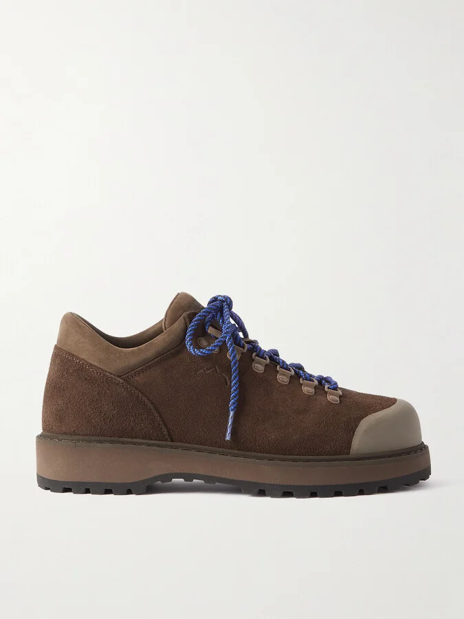 Cornaro Rubber-Trimmed Suede Sneakers