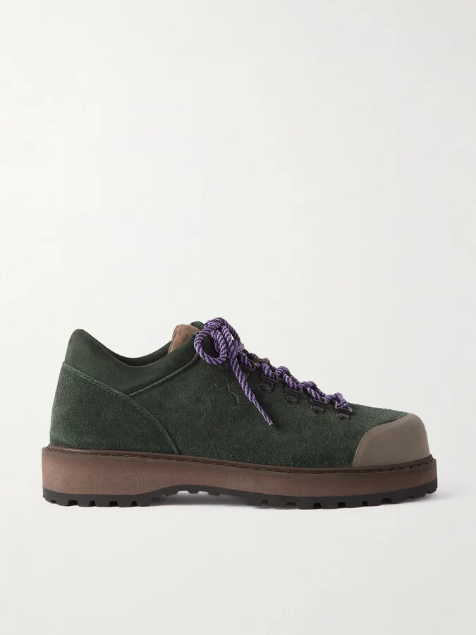 Cornaro Rubber-Trimmed Suede Sneakers