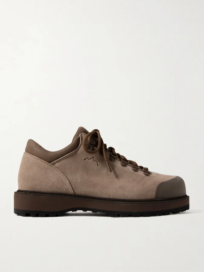 Cornaro Rubber-Trimmed Suede Sneakers