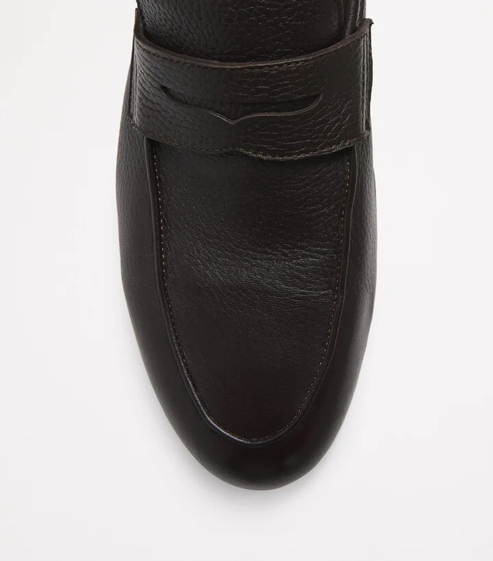 Corneliani Grained Leather Loafers - Image 5