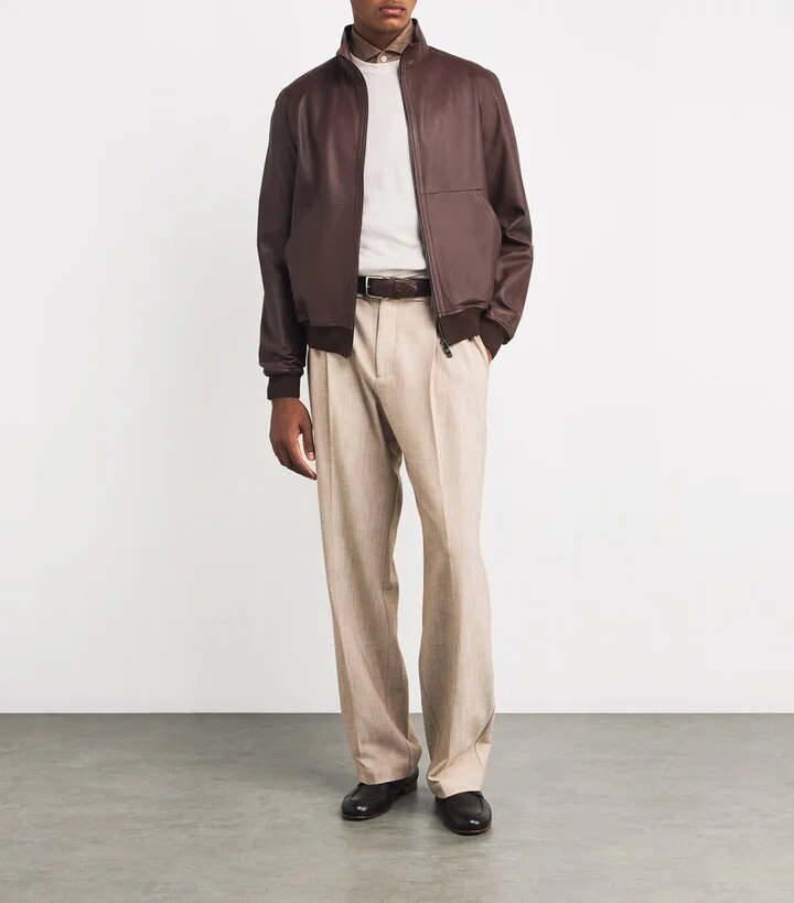 Corneliani Grained Leather Loafers - Image 6