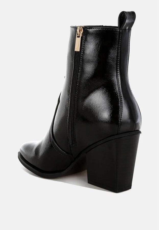 Cornus Snake Print Ankle Boots - Image 4