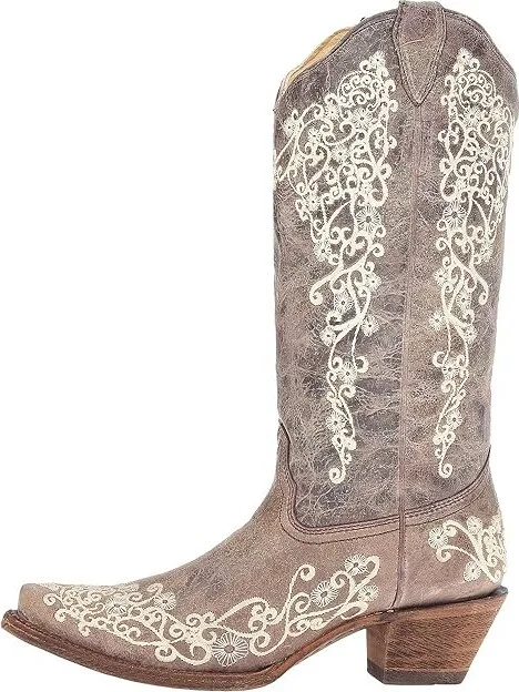 Corral Boots A1094 Women's Boots Brown/Crater Bone : 5 B - Medium, Leather - Image 7