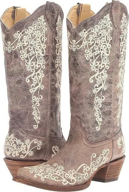 Corral Boots A1094 Women's Boots Brown/Crater Bone : 5 B - Medium, Leather