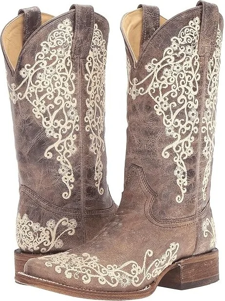 Corral Boots A2663 Women's Boots Brown/Crater Bone : 5.5 B - Medium, Leather