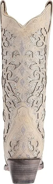 Corral Boots A3322 Cowboy Women's Boots White Glitter : 5 B - Medium, Leather - Image 5