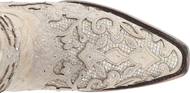 Corral Boots A3550 Women's Boots White Glitter : 7.5 B - Medium, Leather - Image 3