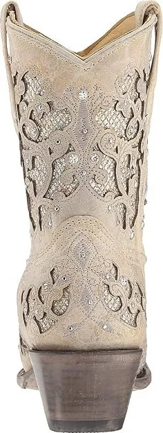 Corral Boots A3550 Women's Boots White Glitter : 7.5 B - Medium, Leather - Image 5