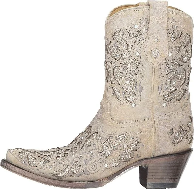 Corral Boots A3550 Women's Boots White Glitter : 7.5 B - Medium, Leather - Image 7