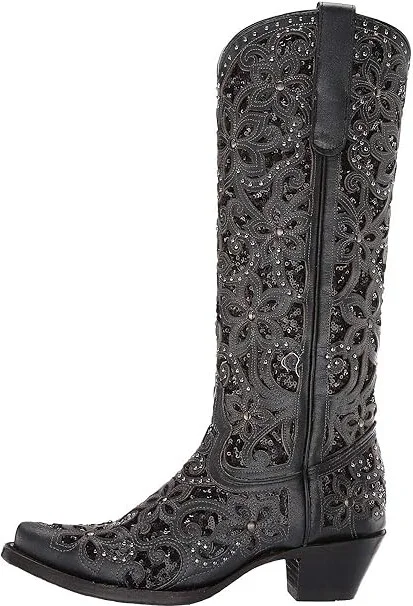 Corral Boots A3589 Cowboy Women's Boots Black : 5 B - Medium, Leather - Image 7