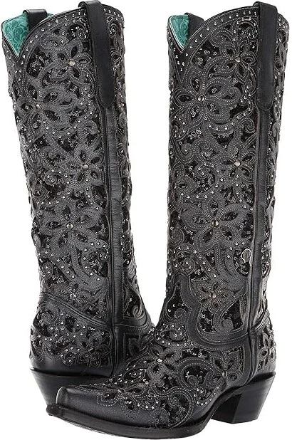 Corral Boots A3589 Cowboy Women's Boots Black : 5 B - Medium, Leather