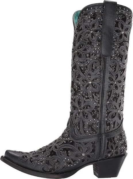Corral Boots A3752 Women's Boots Black : 5.5 B - Medium, Leather - Image 7