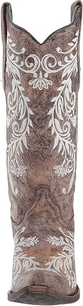 Corral Boots A3753 Women's Boots Brown/White : 8 B - Medium, Leather - Image 6