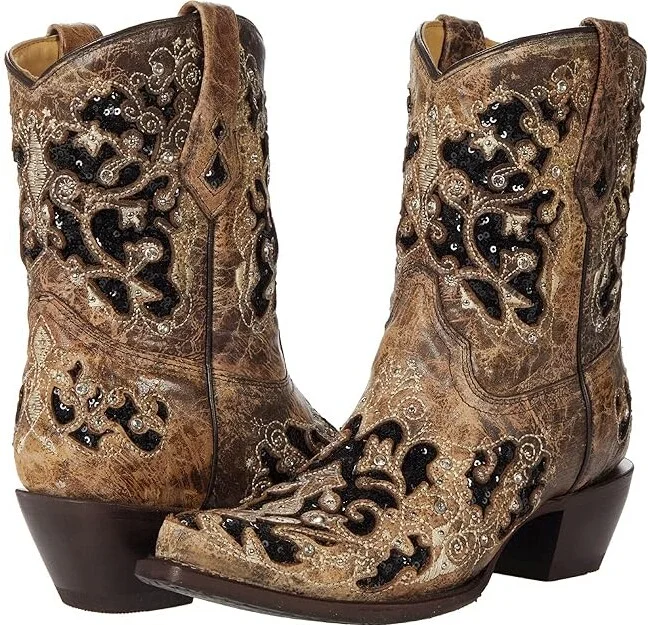 Corral Boots A4190 Cowboy Women's Boots Brown : 5 B - Medium, Leather