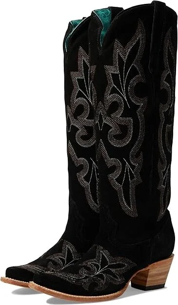 Corral Boots A4436 Cowboy Women's Boots Black : 6 B - Medium, Leather/Suede