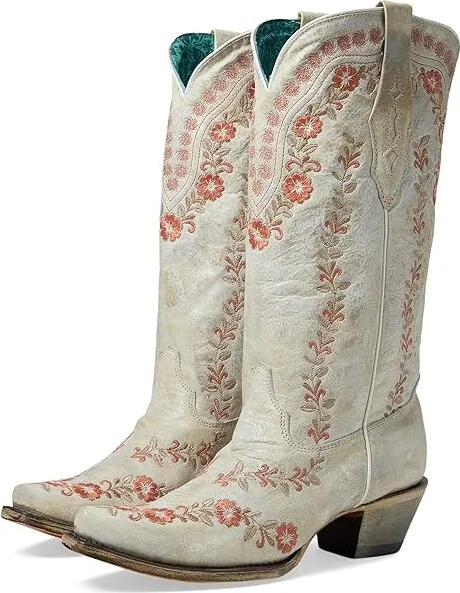 Corral Boots A4455 Women's Boots White : 7.5 B - Medium, Leather