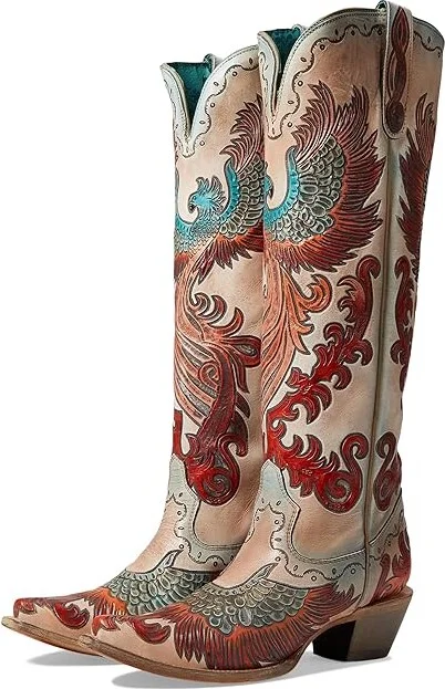 Corral Boots A4516 Cowboy Women's Boots White : 6.5 B - Medium, Leather