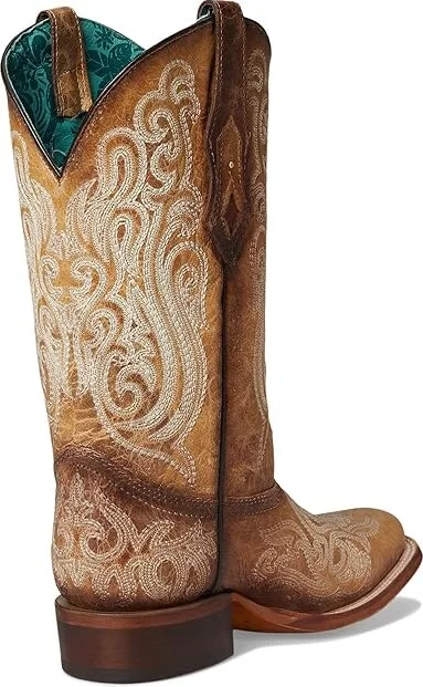 Corral Boots A4580 Cowboy Women's Boots Straw : 7.5 B - Medium, Leather - Image 4