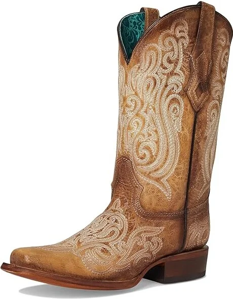 Corral Boots A4580 Cowboy Women's Boots Straw : 7.5 B - Medium, Leather - Image 5