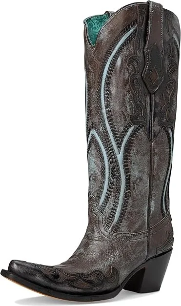 Corral Boots A4699 Cowboy Women's Boots Brown/Blue : 8 B - Medium, Leather - Image 5