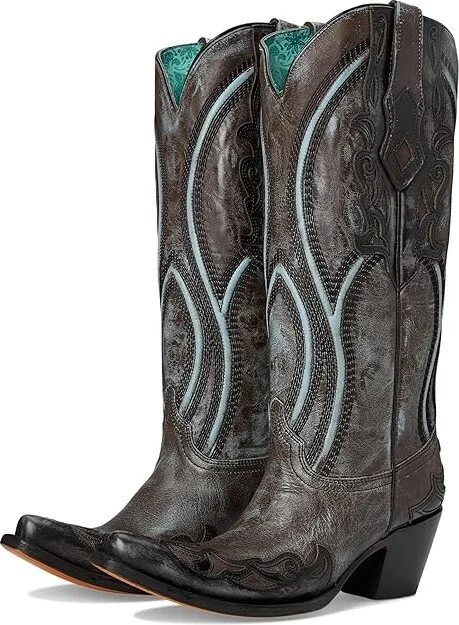 Corral Boots A4699 Cowboy Women's Boots Brown/Blue : 8 B - Medium, Leather