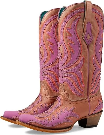 Corral Boots C3970 Women's Boots Pink : 5.5 B - Medium, Leather