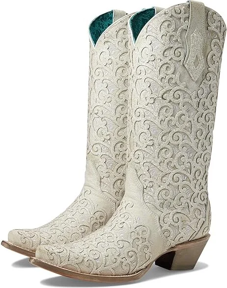Corral Boots C4050 Women's Boots White : 5.5 B - Medium, Leather