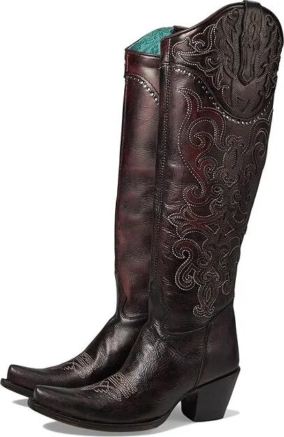 Corral Boots C4091 Women's Boots Black Cherry : 5.5 B - Medium, Leather