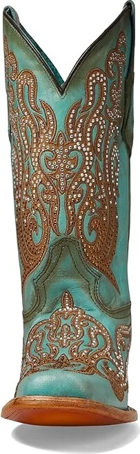 Corral Boots C4095 Cowboy Women's Boots Turquoise : 9.5 B - Medium, Leather - Image 2