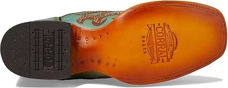 Corral Boots C4095 Cowboy Women's Boots Turquoise : 9.5 B - Medium, Leather - Image 3