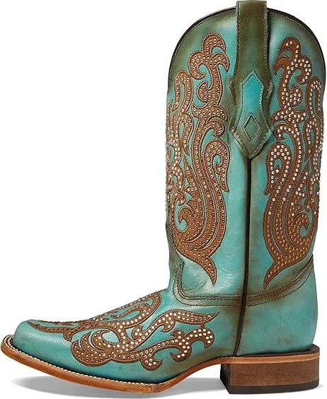 Corral Boots C4095 Cowboy Women's Boots Turquoise : 9.5 B - Medium, Leather - Image 5