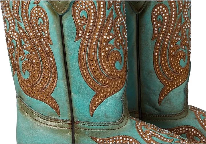 Corral Boots C4095 Cowboy Women's Boots Turquoise : 9.5 B - Medium, Leather - Image 6