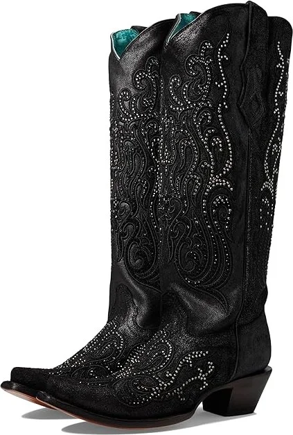 Corral Boots C4097 Cowboy Women's Boots Black : 6.5 B - Medium, Leather