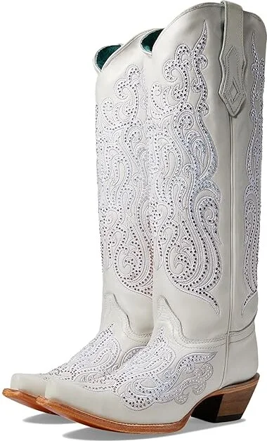 Corral Boots C4099 Cowboy Women's Boots White : 7 B - Medium, Leather