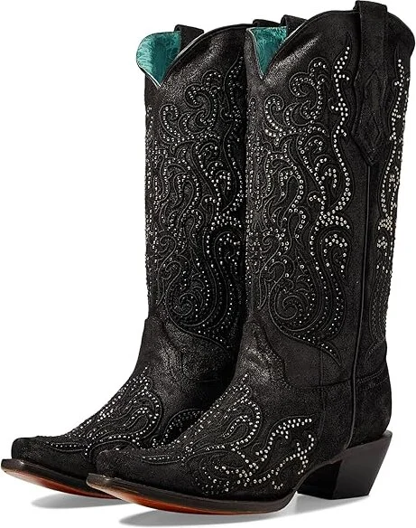 Corral Boots C4100 Cowboy Women's Boots Black : 6.5 B - Medium, Leather