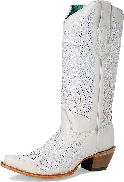 Corral Boots C4103 Cowboy Women's Boots White : 9 B - Medium, Leather - Image 5